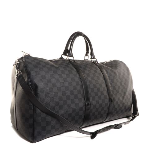 louis vuitton damier graphite keepall bandouliere|Keepall 55 Bandouliere in Damier Graphite Canvas .